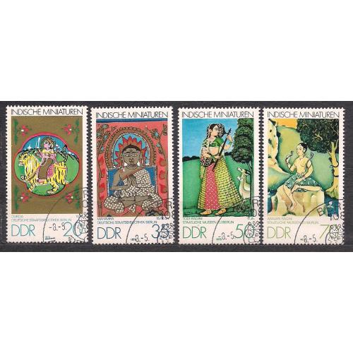 ГДР, 1979г., !!!, распродажа 20% каталога, искусство, Индийские миниатюры