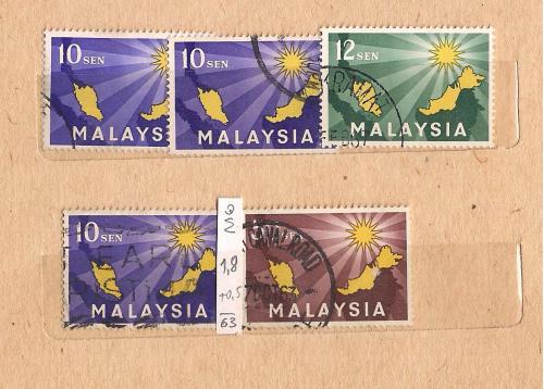 Малайзия, 1963-2008 гг., акция !!!, 20% каталога, подборка с первых марок