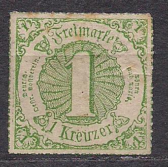 Немецкие земли, , 1865 г., первые марки, марка № 41