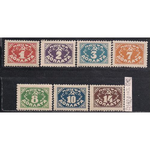 нСССР**/*, 1925 г., распродажа коллекции, специальный выпуск, марки отпечатаны типограф