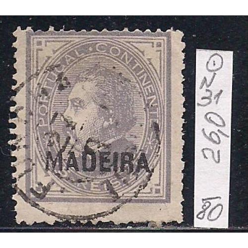 Португалия, 1880 г., первые марки, марка №31 с надпечаткой "MADEIRA"