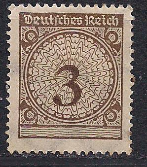 Рейх*, 1923 г., распродажа, 20% каталога, стандартный выпуск, цифры в круге 2, марка № 238