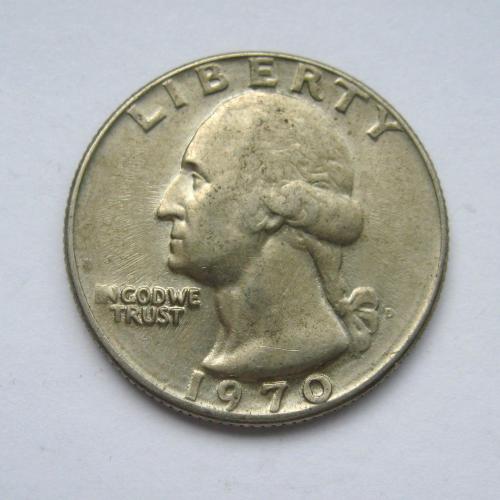 25 центів = 1970 р. - D = США  ==