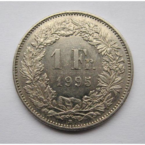 1 франк = 1995 р. = ШВЕЙЦАРИЯ - ШВЕЙЦАРІЯ  
