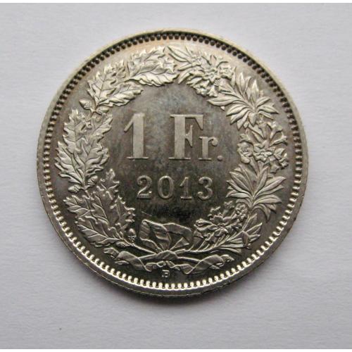 1 франк = 2013 р. = ШВЕЙЦАРИЯ - ШВЕЙЦАРІЯ ==