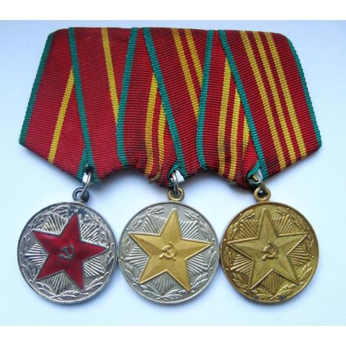 10 - 15 - 20 лет безупречной службы = ВС СССР = медалі СРСР 