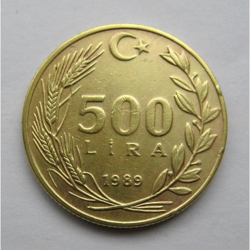 500 лір = 1989 р. = ТУРЕЧЧИНА - ТУРЦИЯ ==