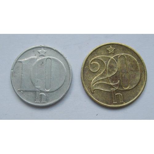 10 і 20 гелерів = 1974, 1976 р. = ЧЕХОСЛОВАЧЧИНА \\