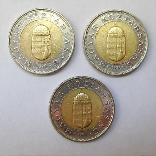 100 форинтів = 1996, 1997, 1998 р. = УГОРЩИНА = 3 монети \\