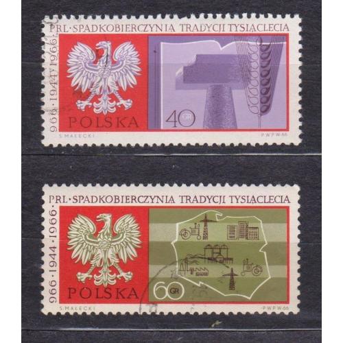 1000-річчя Польської держави = ПОЛЬЩА = 1966 р. = гаш. \\