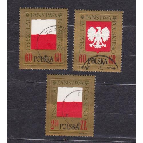 1000-річчя Польської держави =  ПОЛЬЩА = 1966 р. = гаш. \\