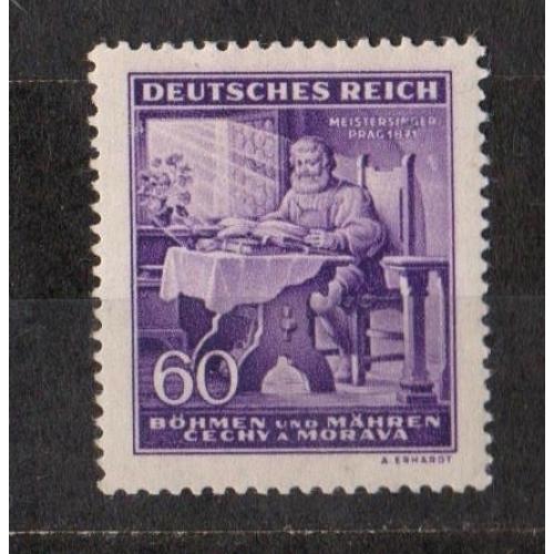 130-річчя від дня народження Р. Вагнера = 1943 р = НІМЕЧЧИНА - РЕЙХ -  Богемія та Моравія = негаш \\