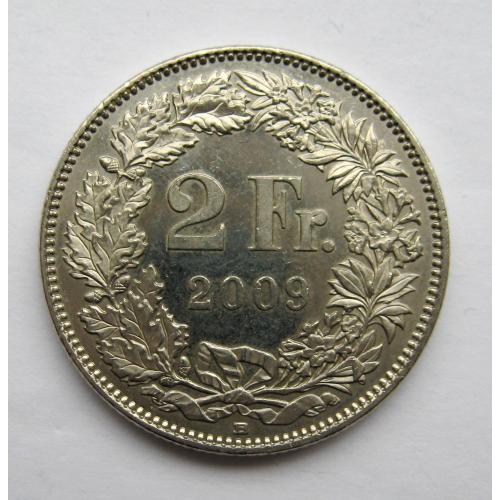 2 франка = 2009 р. = ШВЕЙЦАРІЯ ==