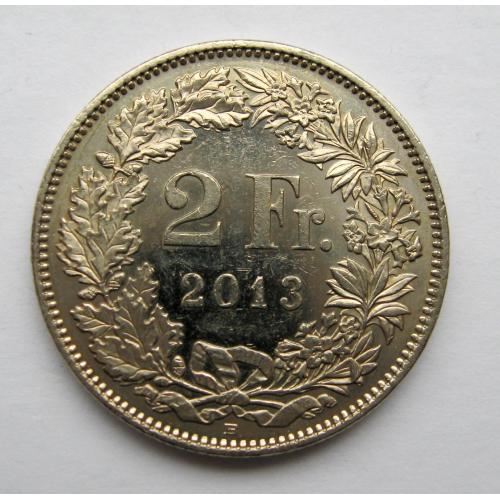 2 франка = 2013 р. = ШВЕЙЦАРІЯ ==
