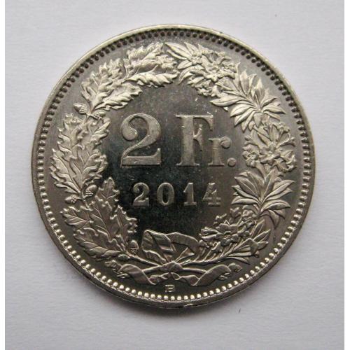 2 франка = 2014 р. = ШВЕЙЦАРИЯ - ШВЕЙЦАРІЯ ==