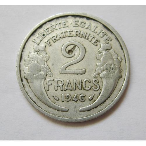 2 франки = 1946 р. = ФРАНЦИЯ - ФРАНЦІЯ ==