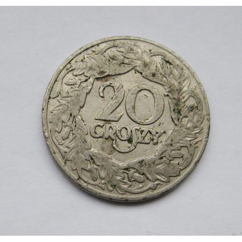 20 грош = 1923 р. = ПОЛЬША - ПОЛЬЩА  ==