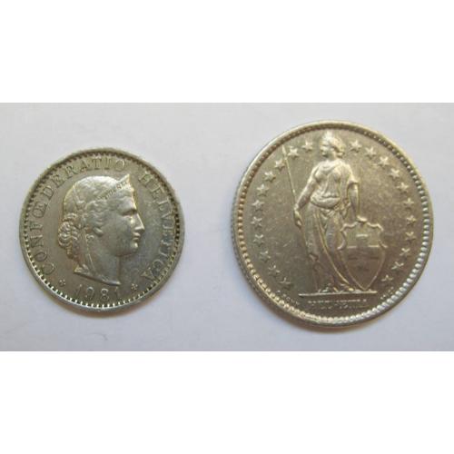 20 рапенів і 2 франка = 1981 р. = ШВЕЙЦАРІЯ \\