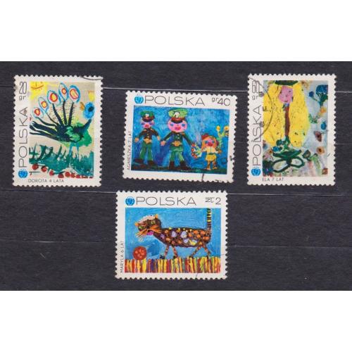 25-річчя дитячого фонду Організації Об'єднаних Націй (ЮНІСЕФ) = 1971 р. = ПОЛЬЩА = гаш. \\