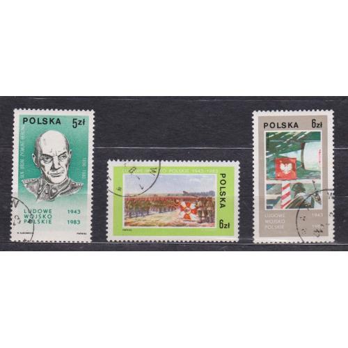 40-річчя Народного Війська Польського = 1983 р. = ПОЛЬЩА = гаш. \\