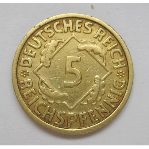 5 пфенігів = 1935 р. - A =   НІМЕЧЧИНА \\