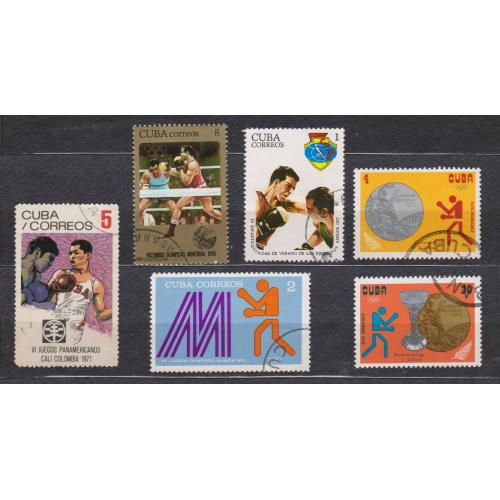 БОКС - СПОРТ = збірний лот = КУБА = гаш. = 6 шт. \\