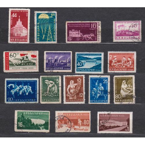 БОЛГАРІЯ = марки 1958,  1959, 1964 р. = гаш.  = 16 шт. \\
