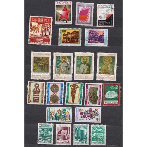 БОЛГАРІЯ = марки 1975, 1976 р. = гаш. = 21 шт. \\