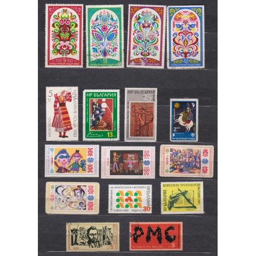 БОЛГАРІЯ = марки 1979, 1982, 1983 р. = гаш. = 16 шт. \\
