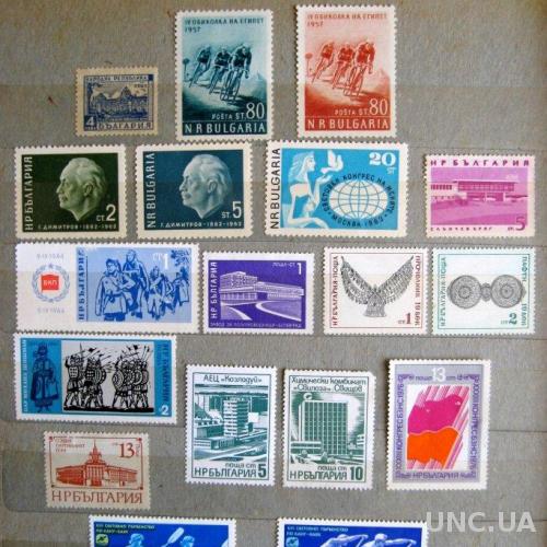БОЛГАРИЯ = 1948, 1957 - 1988 г. = 47 марок = негаш.