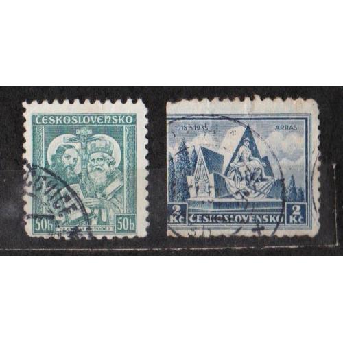 ЧЕХОСЛОВАЧЧИНА =  марки 1935 р. = гаш.  = 2 шт. \\