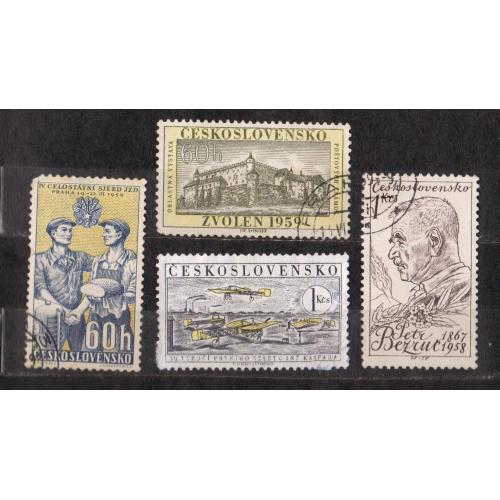 ЧЕХОСЛОВАЧЧИНА =  марки 1959 р. = гаш.  = 4 шт. \\