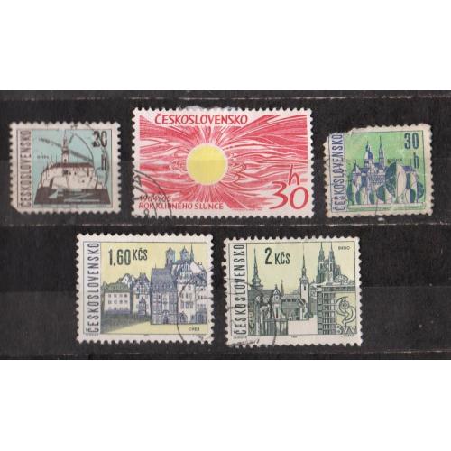ЧЕХОСЛОВАЧЧИНА =  марки 1965 р. = гаш.  = 5 шт. \\