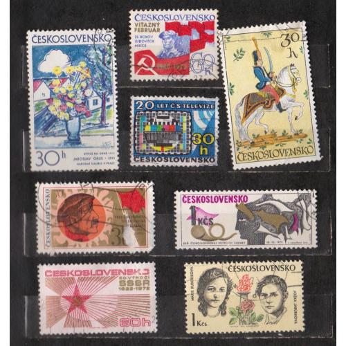 ЧЕХОСЛОВАЧЧИНА =  марки 1972, 1973 р. = гаш.  = 8 шт. \\