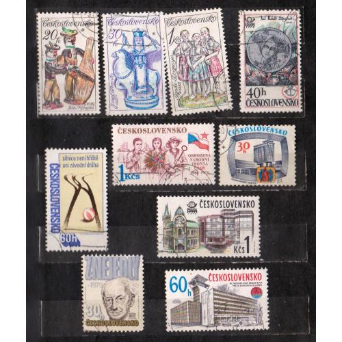 ЧЕХОСЛОВАЧЧИНА =  марки 1978 р. = гаш.  = 10 шт. \\