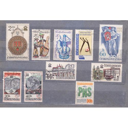 ЧЕХОСЛОВАЧЧИНА =  марки 1978 р. = гаш.  = 10 шт. \\