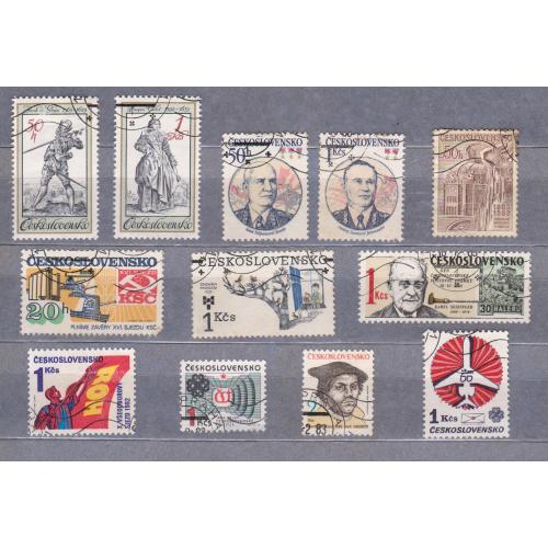 ЧЕХОСЛОВАЧЧИНА =  марки 1982, 1983 р. = гаш.  = 12 шт. \\