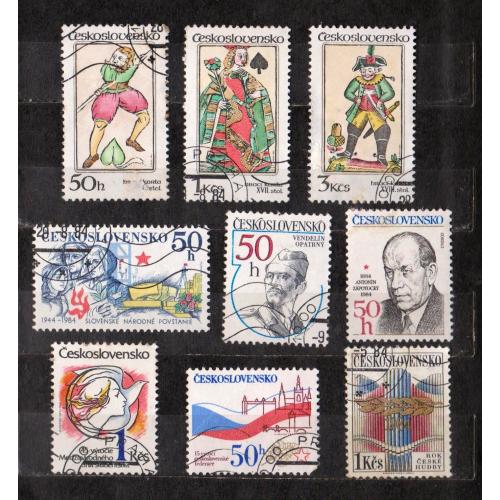 ЧЕХОСЛОВАЧЧИНА =  марки 1984 р. = гаш.  = 9 шт. \\