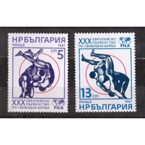 Чемпіонат світу з вільної боротьби = БОЛГАРІЯ = 1987 р. = негаш. \\