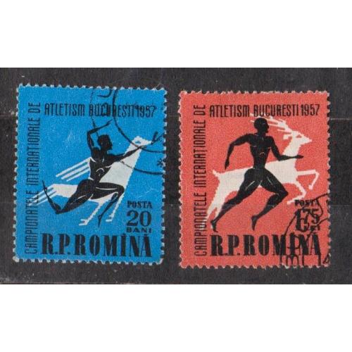 Міжнародні змагання з легкої атлетики = 1957 р. = РУМУНІЯ = гаш. \\
