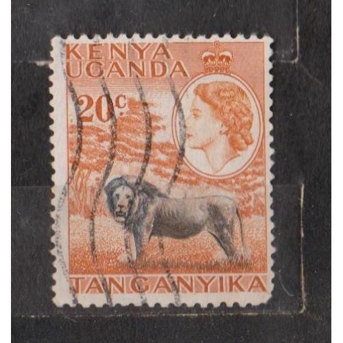ФАУНА - ЛЕВ  = 1954 р. = Британська Східна Африка = гаш.  \\