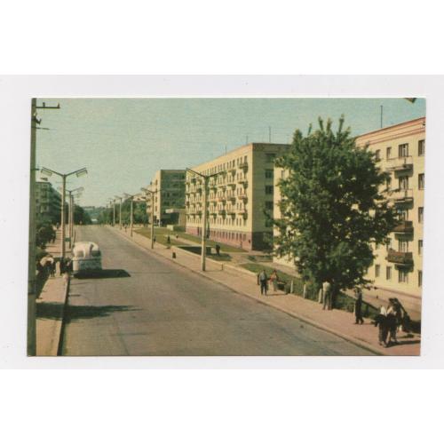 ХМЕЛЬНИЦЬКИЙ - Вулиця ФРУНЗЕ = листівка 1968 р. = МУСІН = чиста ==