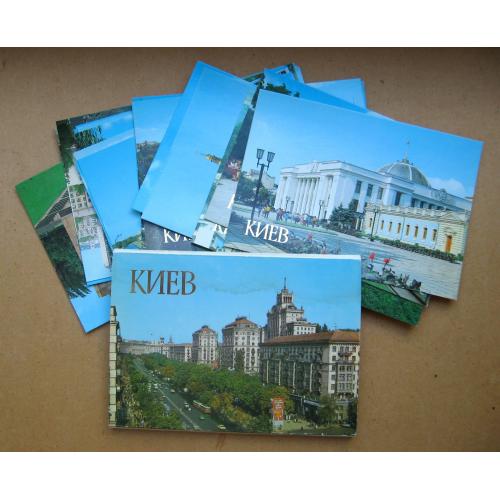 КИЇВ - КИЕВ =  повний набір листівок 1984 р. = 18 шт. \\