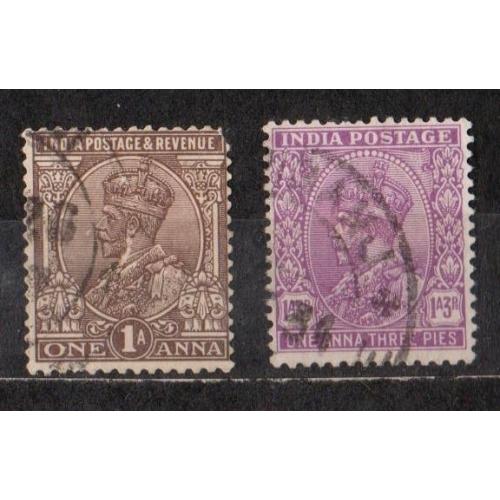 Король Георг V у Імператорській короні Індії = 1926, 1932 р. = Британські колонії - ІНДІЯ = гаш. \\