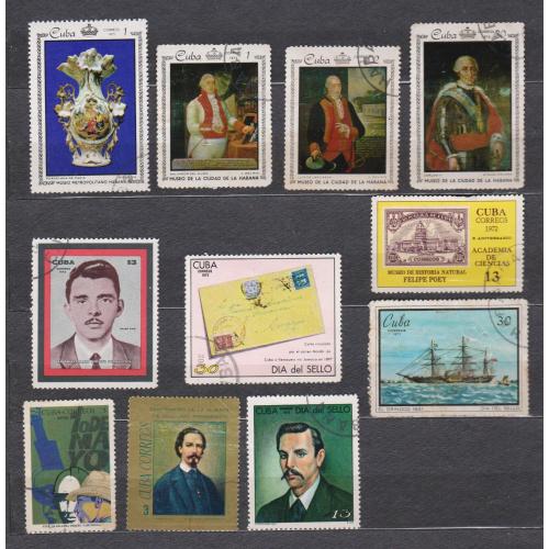КУБА = марки 1971, 1972 р. = гаш. = 11 шт. \\