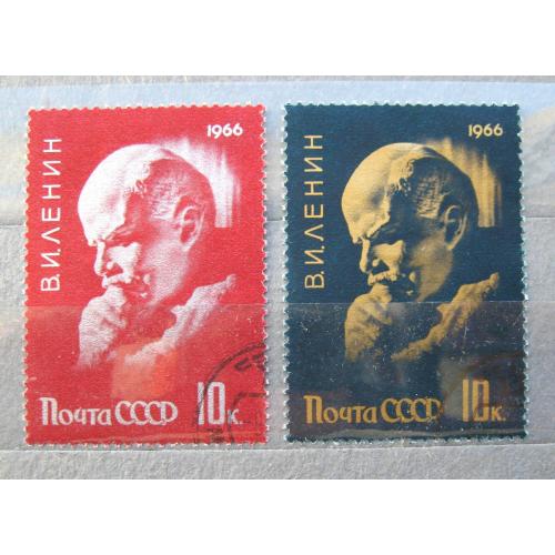 ЛЕНИН В.И. - ЛЕНІН В.І. = СССР - СРСР = 1966 р. = гаш. \\