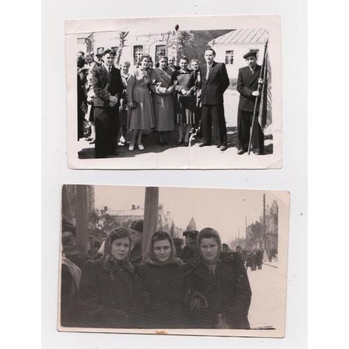 м.ХМЕЛЬНИЦЬКИЙ - Святкування 1 ТРАВНЯ і 7 ЛИСТОПАДА = 1956 р. = 2  фото \\