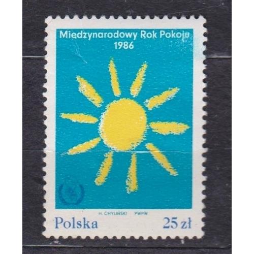 Міжнародний рік миру = 1986 р. = ПОЛЬЩА = негаш. \\