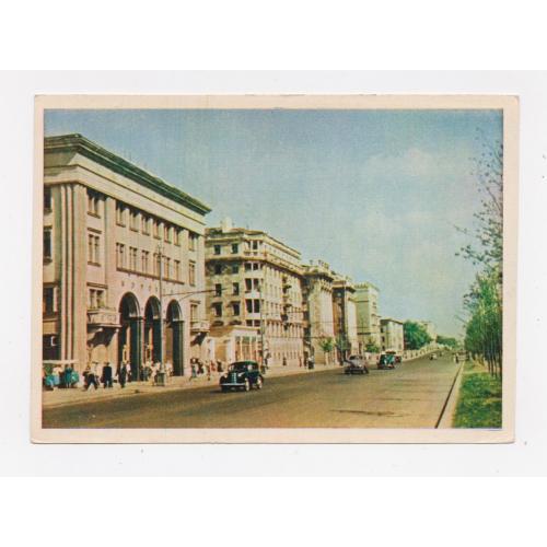 МОСКВА - ЛЕНИНГРАДСКОЕ ШОССЕ = листівка 1957 р. = ГОСТЕВ = чиста = тираж 350 тис. \\