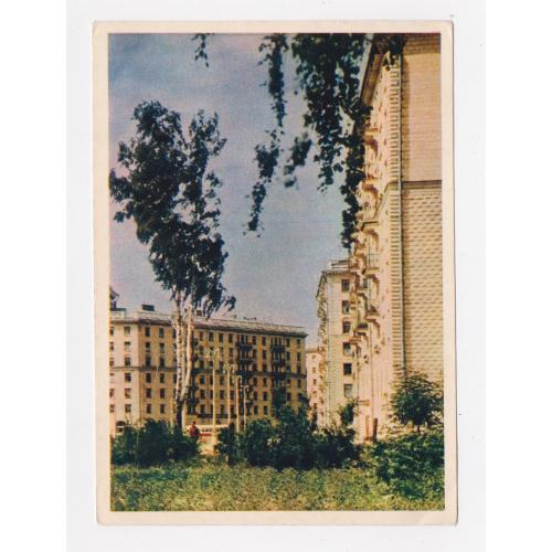 МОСКВА - НОВЫЕ ДОМА на ПЕСЧАНОЙ УЛИЦЕ = листівка 1957 р. = БАЛЬТЕРМАНЦ = чиста = тираж 350 тис. \\